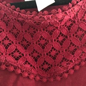 H & M Lace Detail Tank Top